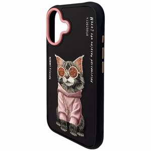 Nimmy Glasses Cool Cat dėklas telefonui iPhone 17 - juodas