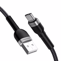 Wozinsky WNBAC2 USB-A / USB-C kabelis 2.4A 2m - juodas