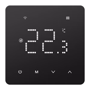 Программируемый Wi-Fi-термостат Tuya HT260041 для водяного отопления, 3 А, чёрный