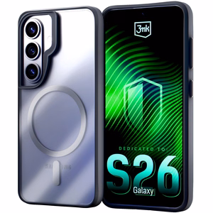 3mk Satin Armor MagCase for Samsung Galaxy S26 - skaidrus juodas
