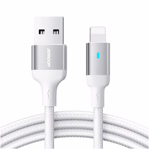 USB kabelis Joyroom S-UL012A10 USB to Lightning 2.4A 1.2m baltas