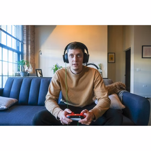 Microsoft Xbox Stereo ausinės laidinės ant galvos žaidimų juodos