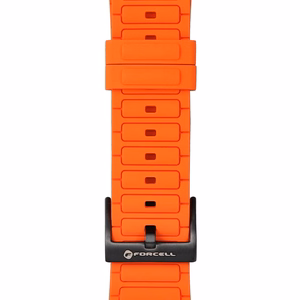 FORCELL F-DESIGN FA06 silikoninis dirželis APPLE laikrodžiui 42 / 44 / 45 / 49 mm oranžinis