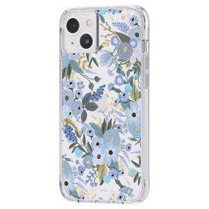 Rifle Paper Co. Garden Party Blue dėklas, skirtas iPhone 14 Plus, mėlynas gėlių raštas