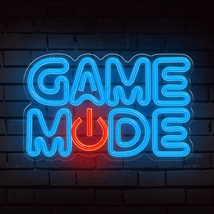 Forever Light Neon Plexi LED Game Mode mėlyna raudona FPNE38