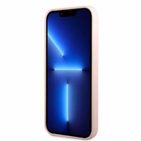 Dėklas telefonui iPhone 13 6.1 - rožinis/rožinis Silikoninė Logo plokštelė MagSafe