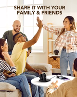 4 Veger W007CK 5000mAh išorinių baterijų rinkinys (2x Lightning + 2x USB-C) su įkrovimo stotele - juoda