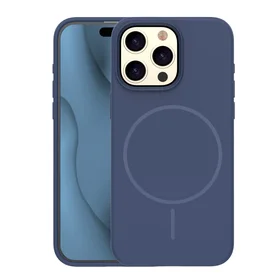 Silicone Thin Mag case for iPhone 16 Pro Max 6,9" dark blue