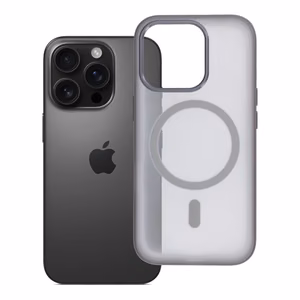 Case for iPhone 16 PRO Flexline Mag Cover compatible with MagSafe gray