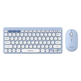 Havit KB279GCM wireless 2-in-1 gaming set keyboard + mouse (blue) (QWERTY)