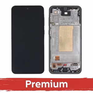 LCD ekranas suderinamas su Samsung A366 A36 5G su rėmeliu / juodas / OEM