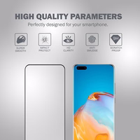 Crong 3D Armour Glass 9H Full Screen Tempered Glass Huawei P40 Pro + installation frame