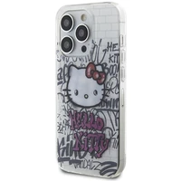Hello Kitty IML katė ant plytų grafičių dėklas telefonui iPhone 14 Pro - baltas