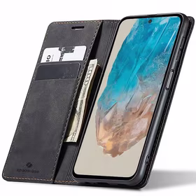 Spacecase Dėklas Wallet Galaxy M35 5G juodas
