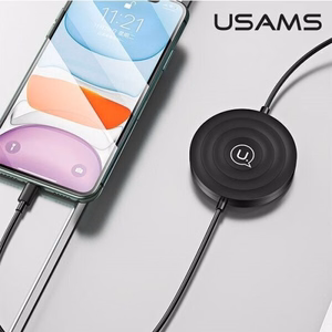 Įkroviklis USAMS CC096 iWatch juodas + lightning laidas