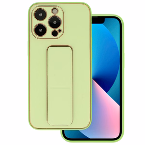 TEL PROTECT odinis prabangus dėklas su stovu iPhone 11 Pro telefonui mėtų spalvos