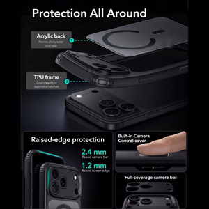 ESR Classic Hybrid MagSafe dėklas iPhone 18 Pro Max / 17 Pro Max, juodas