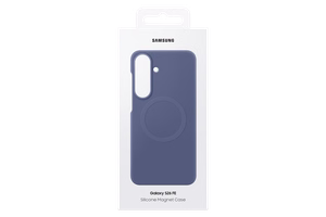 Mėlynai violetinis silikoninis magnetinis „Samsung“ dėklas, skirtas „Galaxy S26 FE“
