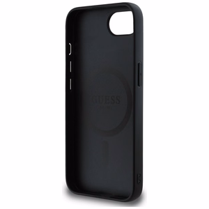 Guess 4G Small 4G and Classic MagSafe dėklas telefonui iPhone 16e - juodas