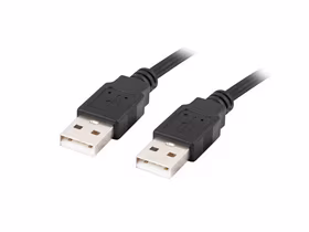 Lanberg CA-USBA-20CU-0018-BK USB kabelis 1.8m 2.0 USB A Juoda