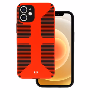 TEL PROTECT Grip dėklas telefonui Iphone 12 raudonas