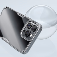 Nillkin Nature Pro dėklas telefonui iPhone 16 Pro - permatomas ir baltas