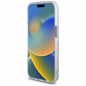 Karl Lagerfeld IML Monograma Karl & Choupette Head Magnetinis iPhone 15 dėklas - skaidrus