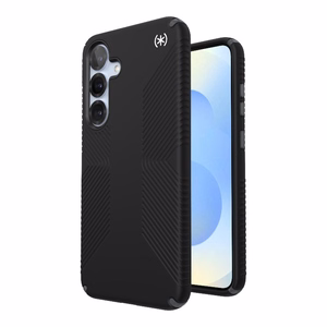 Speck Presidio2 Grip case for Samsung Galaxy S25+ / S24+, Black / Slate Grey