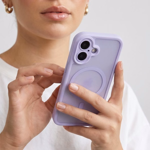 Tech-Protect MagPeak MagSafe CC  iPhone 17 dėklas, matinis violetinis