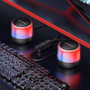 Borofone Nešiojamas Bluetooth garsiakalbis BP12 Spalvingas stereo 2 in 1 (2 vnt.)