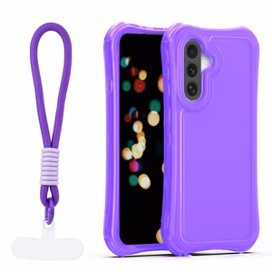 Safepop dėklas su dirželiu skirtas Samsung Galaxy A36 5G / A56 5G / A37 5G violetinis