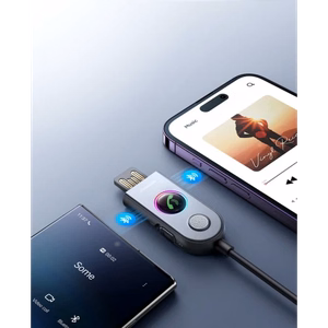Adapteris Joyroom JR-CB6 pilkas (Įvestis: Bluetooth 5.3 / Išvestis: AUX)