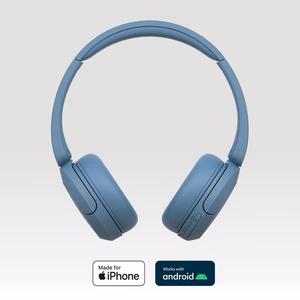 Sony WH-CH520 ausinės belaidės galvos juosta skambučiams/muzikai USB Type-C Bluetooth mėlynos