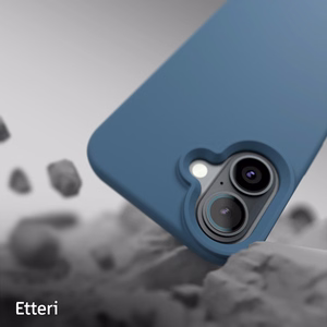 Etteri silikoninis dėklas iPhone 16 6,1", tamsiai mėlynas