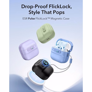 ESR Pulse HaloLock MagSafe  Apple AirPods 4 / 5 dėklas, šviesiai mėlynas