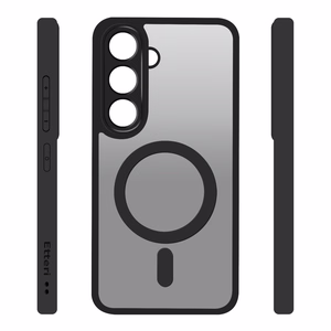 Etteri matinis magnetinis dėklas telefonui Samsung Galaxy A55 5G juodas