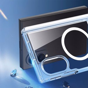 Su MagSafe suderinamas DUX DUCIS CLIN MAG dėklas SAMSUNG Z Fold 8 Wide, skaidrus