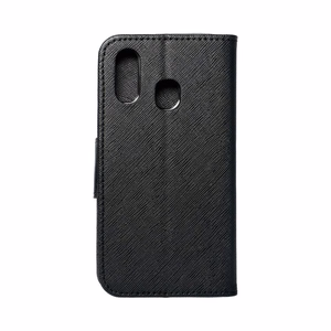 FANCY knyginis dėklas telefonui SAMSUNG A40 juodas
