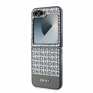 DKNY Dėklas telefonui Samsung Galaxy Z Flip6 su apatine juosta - rudas