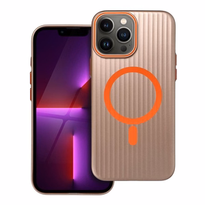 Dėklas SIMPLY, suderinamas su MagSafe, skirtas iPhone 13 Pro Max, titano smėlio spalvos