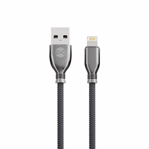 "Forever Tornado" kabelis USB - "Lightning" 1,0 m 3A juodas
