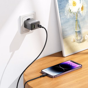 Borofone Įkroviklis BN20 Lena (m) - USB + Type C - PD 35W pilkas