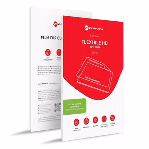 Plėvelė pjovimo aparatui 2-os ir 3-os kartos Forcell F-Protect Flexible TABLET HD planšetėms iki 13" 10 vnt. skaidri