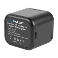 Įkroviklis + atminties kortelės dėklas PULUZ, skirtas Insta360 Ace / Ace Pro / Ace Pro 2