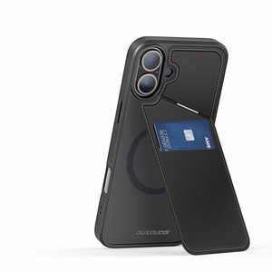Dux Ducis Rafi II Mag dėklas telefonui su MagSafe iPhone 16 - juodas