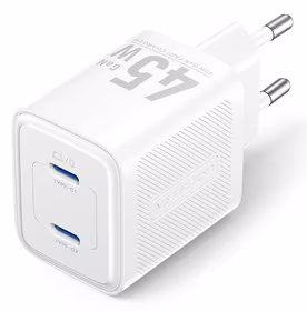 Vention 45W USB-C tinklo įkroviklis, 2 prievadai, baltas
