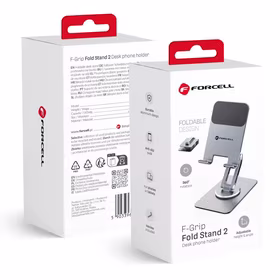 Forcell F-GRIP Fold Stand 2 360 stalo laikiklis - pilkas