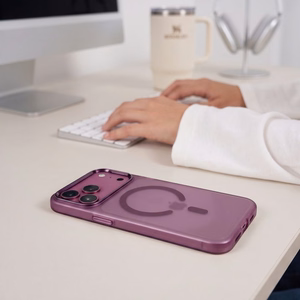 Tech-Protect MagZero MagSafe dėklas iPhone 17 Pro / 18 Pro – matinis bordo