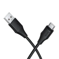 Kabelis silikoninis USB A į USB C Hoco 3A 1 m X124 - juodas
