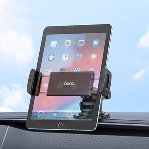 Automobilinis universalus telefono laikiklis Hoco (CA120) tvirtinamas ant prietaisų skydelio, juodas